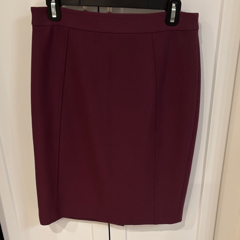 Halogen Deep Wine Pencil Skirt